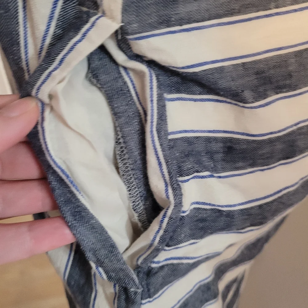 Madewell Stripe-Play Button-Back Tee Midi Dress – Size XS - Picture 4 of 5